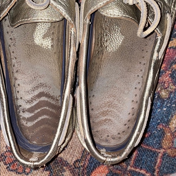 Sperry top siders. Metallic gold - Picture 4 of 4